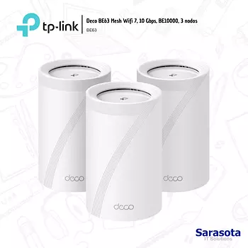 accesorios para electronica - Tp-Link Deco BE63 Mesh Wifi 7, 10 Gbps, BE10000