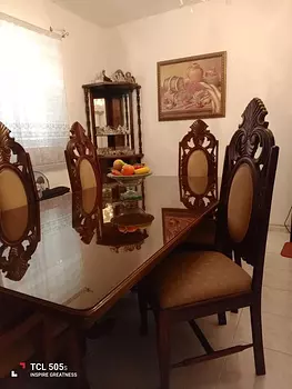 muebles y colchones - comedor de Caoba de 6 sillas