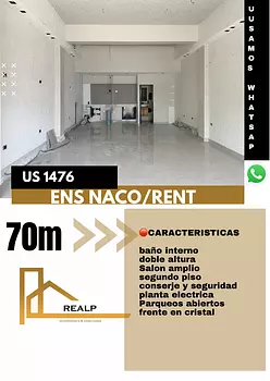 oficinas y locales comerciales - Local en Naco 