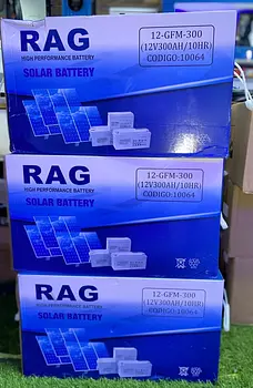 plantas e inversores - BATERIAS RAG 12 V/ 300 AH DISPONIBLES.