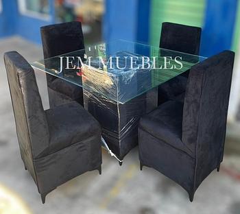 muebles y colchones - Juego Comedor Butaquita 4 Sillas