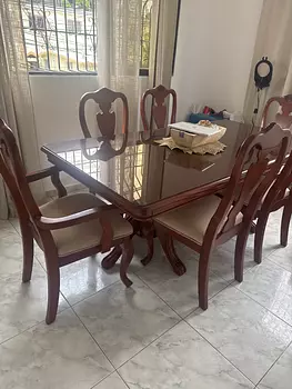 muebles y colchones - comedor de caoba