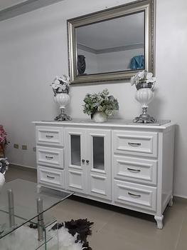 muebles y colchones - Credenza blanca 