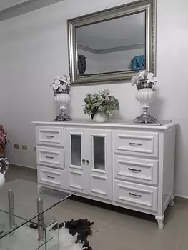 muebles y colchones - Credenza blanca 