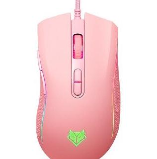 accesorios para electronica - Mouse rosado pink luces rgb alambrico