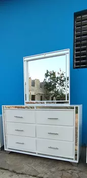 muebles y colchones - Gavetero blanco moderno 