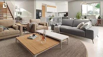 casas - Proyecto en venta Punta Cana #24-494 tres Hab. jardin privado, piscina, aires A.