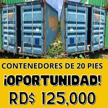 otros vehiculos - Contenedores de 20 pies, RD$ 125,000