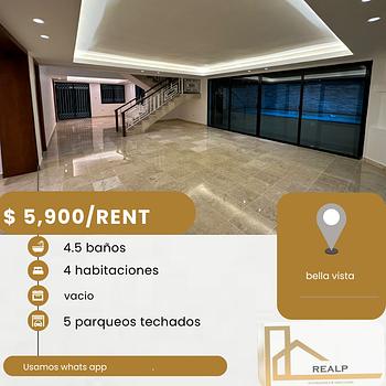 casas - hermosa casa en buena zona bella vista 