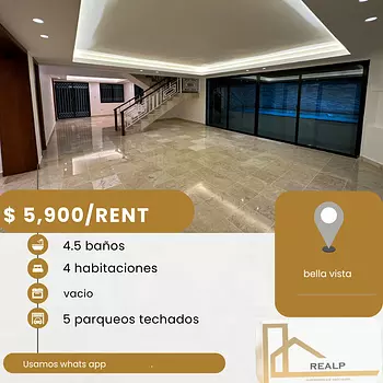 casas - hermosa casa en buena zona bella vista 