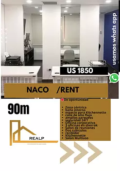 oficinas y locales comerciales - Local céntrico y amoblado en Naco 
