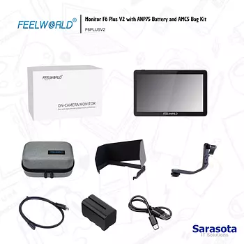 accesorios para electronica - Feelworld Monitor F6 Plus V2 con batería ANP75