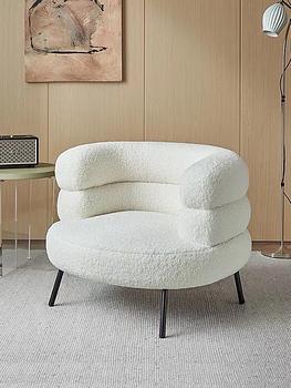 muebles y colchones - Butaca Moderna. Fabricada con Tela Boucle(tela tipo toalla).