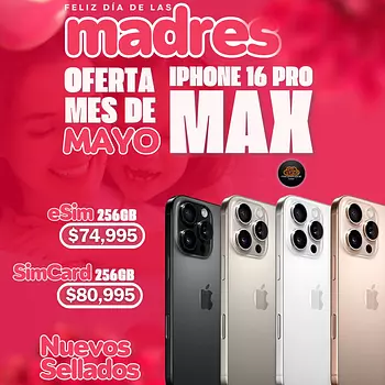 celulares y tabletas - Oferta Para Mamá iPhone 16 Pro Max factory unlocked con sus cajas selladas 