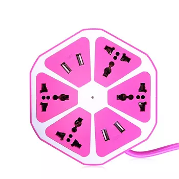 otros electronicos - Regleta con puerto USB hexagonal