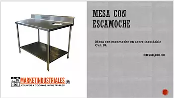 servicios profesionales - Mesa con escamoche