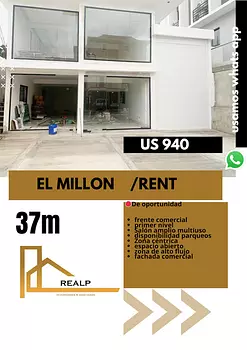 oficinas y locales comerciales - Local en el millon primer nivel 