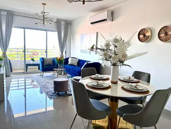 apartamentos - Precioso apartamento de tres habitaciones amueblado vista al mar 