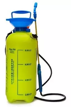 herramientas, jardines y exterior - TANQUE FUMIGADOR PULVERIZADOR A PRESION SPRAYER BOMBA 8 LITROS