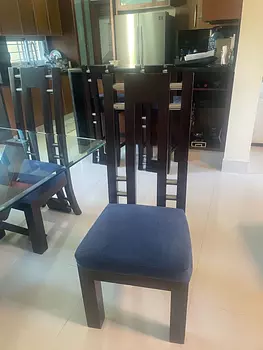 muebles y colchones - juego de comedor en caoba