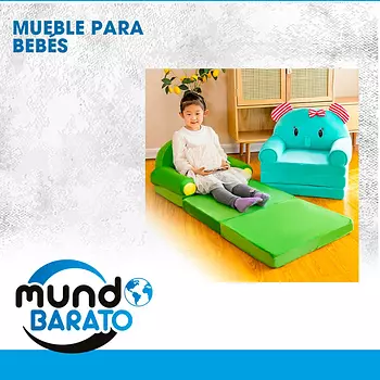 juguetes - SOFA PLEGABLE MUEBLE PARA BEBES Y NIÑOS CAMA PLEGABLE