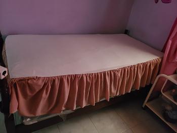 muebles y colchones - Cama en madera caoba con colchones