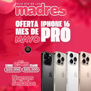 celulares y tabletas - Oferta Para Mamá iPhone 16 Pro factory unlocked con sus cajas selladas 
