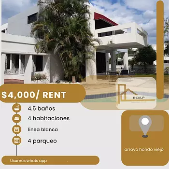 casas - hermoso casa en una zona céntrica y tranquila en arroyo hondo viejo 