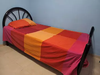 muebles y colchones - Cama en hierro con su colchón 39x76