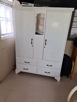muebles y colchones - Armario blanco 