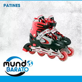 juguetes - PATINES NIÑOS Y ADULTOS SIZE 31 AL 41 patines en linea patineta luz led