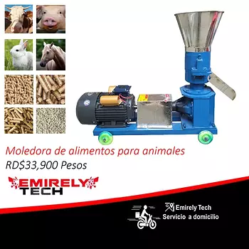 equipos profesionales - Peletizadora paletizadora trituradora moledora de alimentos de animales  