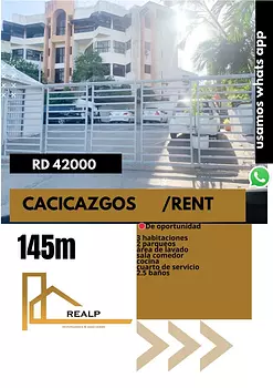 apartamentos - Apto cacicazgos 3 hab