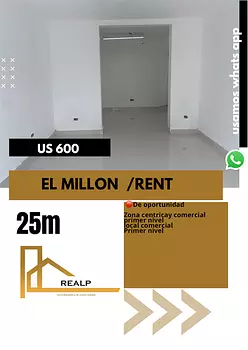 oficinas y locales comerciales - Local céntrico en el millon 