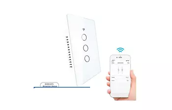 otros electronicos - Interruptor WIFI 3 canales, contecta con Alexa y Google Home
