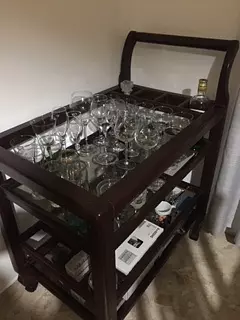 muebles y colchones - Bar en caoba. 