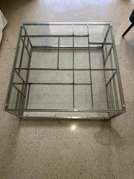 muebles y colchones - Mesa de cristal 