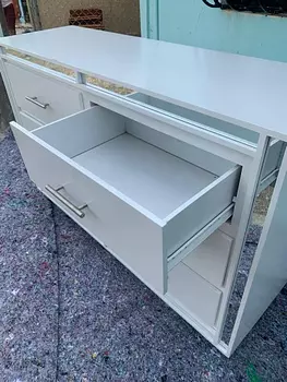 muebles y colchones - Gavetero de seis gavetas en color blanco 