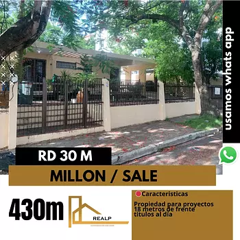 casas - propiedad en venta en el Millon 