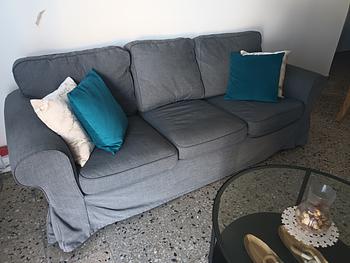 muebles y colchones - Mueble EKTORP  3Plazas y Mesa de Centro  IKEA
