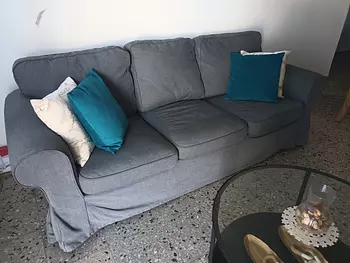 muebles y colchones - Mueble EKTORP  3Plazas y Mesa de Centro  IKEA