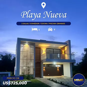 casas vacacionales y villas - 🔑✨Se Vende Lujosa Villa Ubicada en una de las zonas mas exclusiva de La Romana 