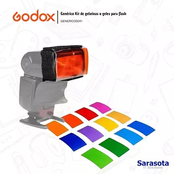accesorios para electronica - Godox Set de Gelatinas para flash