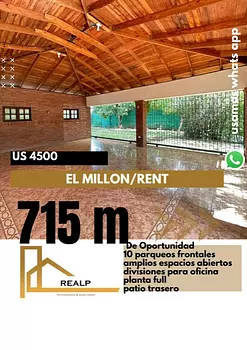 casas - De oportunidad casa  comercial en el millón