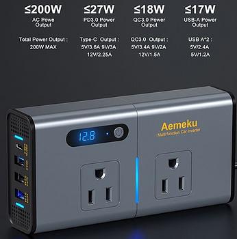 plantas e inversores - Convertidor de corriente de 12 v a 110 V 300W inversor para carro power inverter