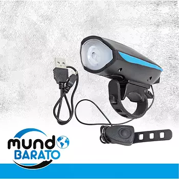 bicicletas y accesorios - Bocina + Luz LED Foco Bicicleta. RECARGABLE BIKE ciclismo MTB ARO 29 27