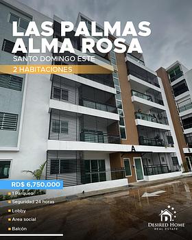 apartamentos - Vendo 4to nivel ubicado en La Palmas de Alma Rosa