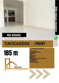 apartamentos - Apto Cacicazgos 3 hab 