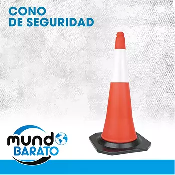 herramientas, jardines y exterior - Cono De Seguridad Piloto Reflectivo Base De Goma 75cm Vial