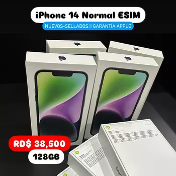 consolas y videojuegos - iPhone 14 NORMAL 128GB ESIM SELLADOS ‼️